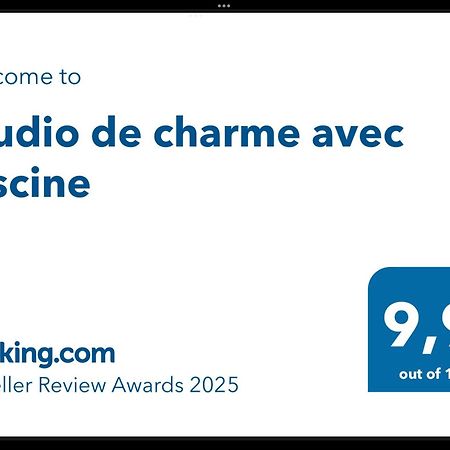 Studio De Charme Avec Piscine フォンテーヌ・ド・ボークリューズ エクステリア 写真